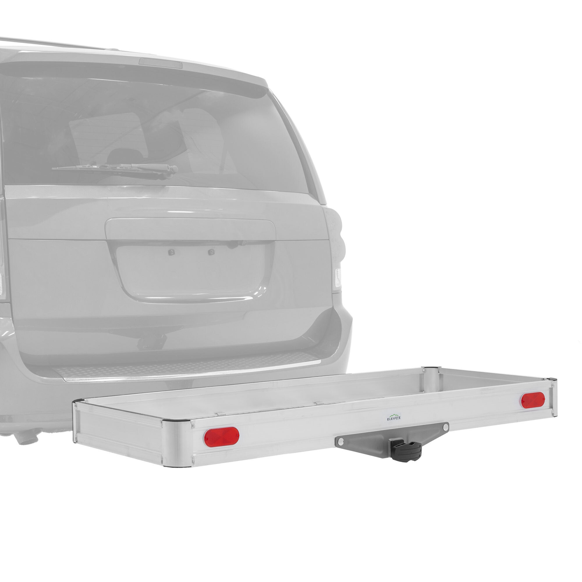 Elevate Outdoor, Folding Alum. Tray Cargo Carrier - 60in., Capacity 500 lb, Receiver Size 2 in, Material Aluminum, Model# HCCA-FOLDING-60